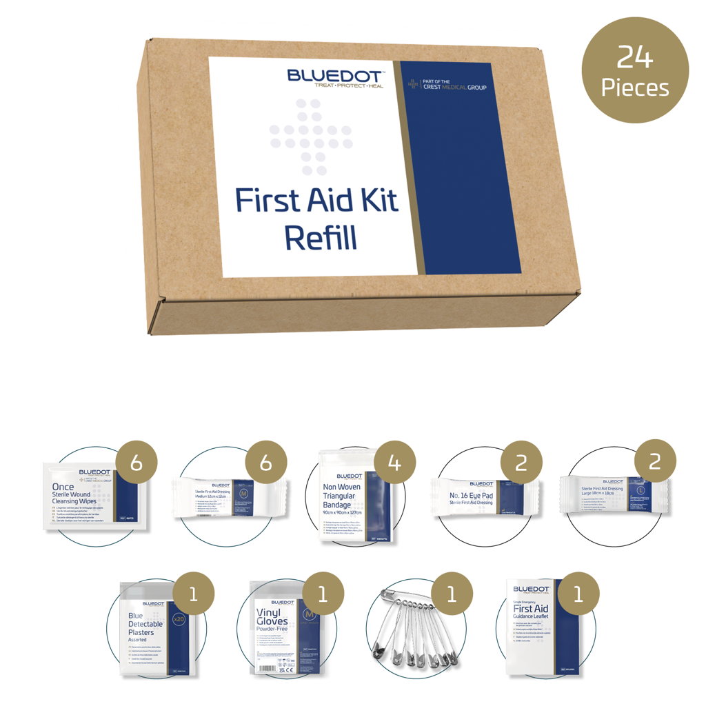 Image of Blue Dot HSE Standard Catering First Aid Kit Refill