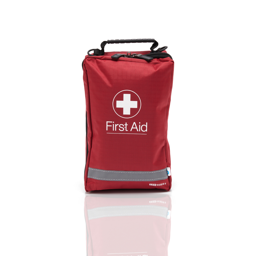 Image of Blue Dot Domestic / Car First Aid Kit In Red Series Bag
