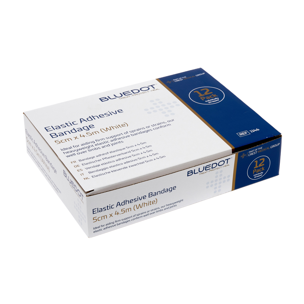 Image of Blue Dot Elastic Adhesive Bandage White (EAB)
