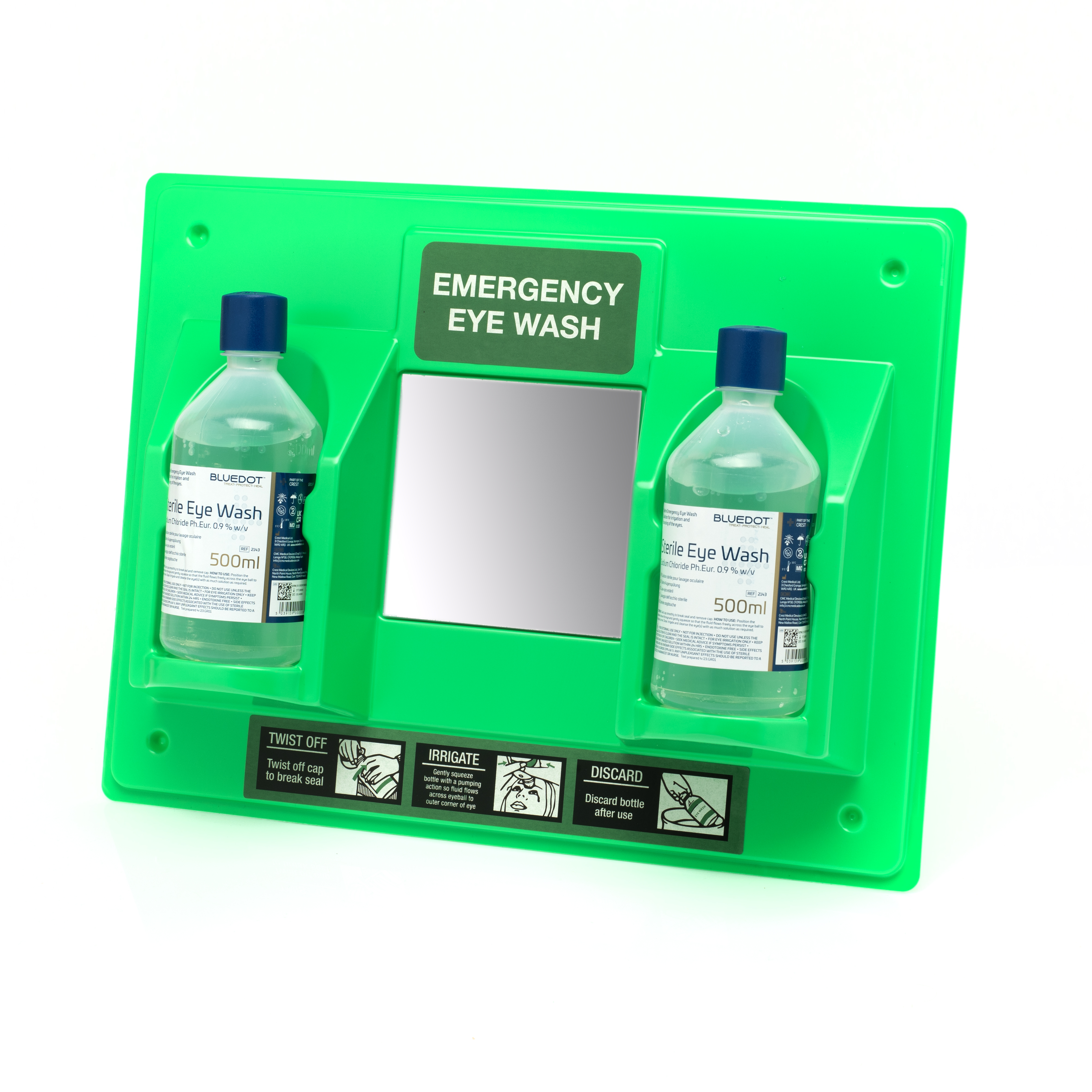 eyewater ver. High school（Blue）ハシヅメユウヤ Blue Dot Eye Wash Station including 2 x 500ml Eye Wash Bottles