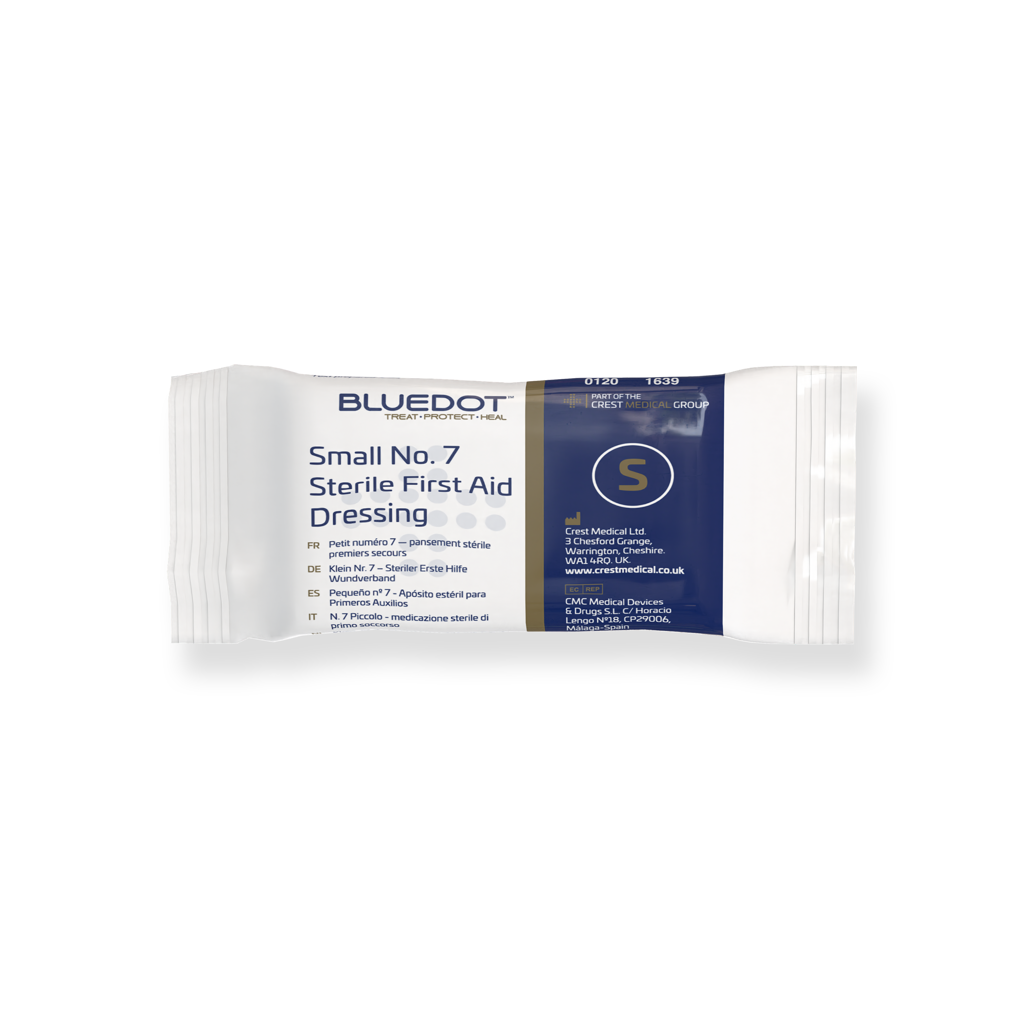 Image of Blue Dot Dressing Flow Wrapped