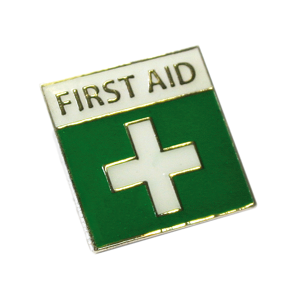 Image of First Aid Badge With Pin & Catch