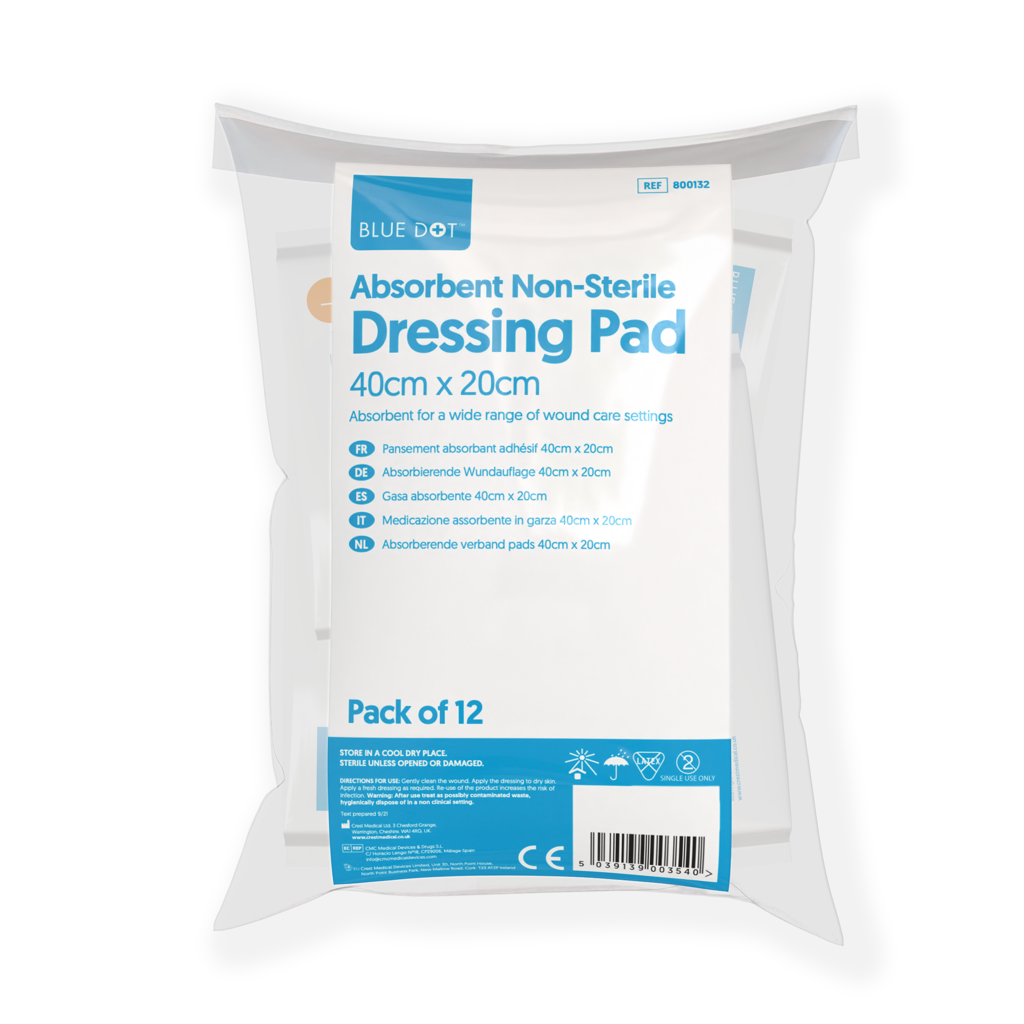 Image of Blue Dot Non-Sterile Absorbent Dressing Pads