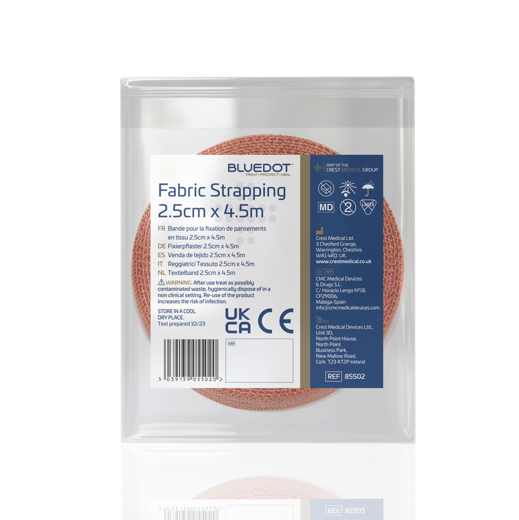 Image of Blue Dot Fabric Strapping