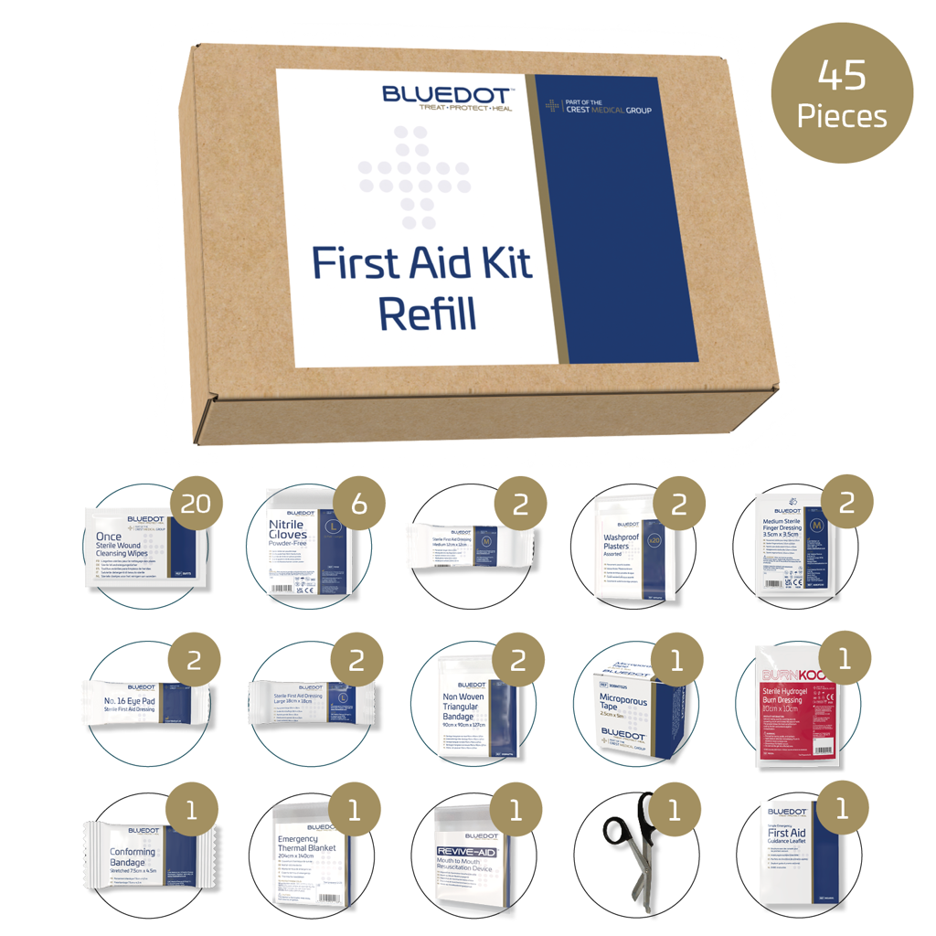 Image of Blue Dot BS 8599-1 2019 PGB First Aid Kit Refill