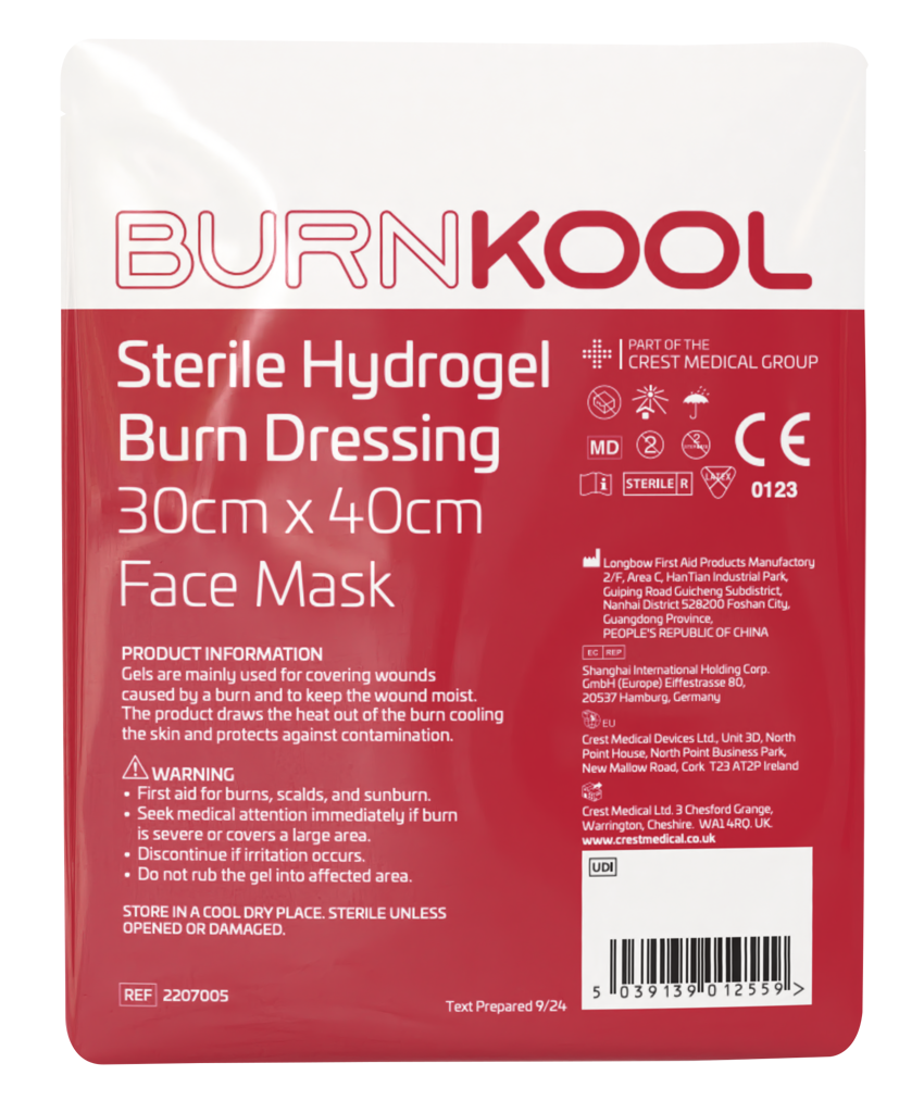 BurnKool 30cm x 40cm Burns Face Mask