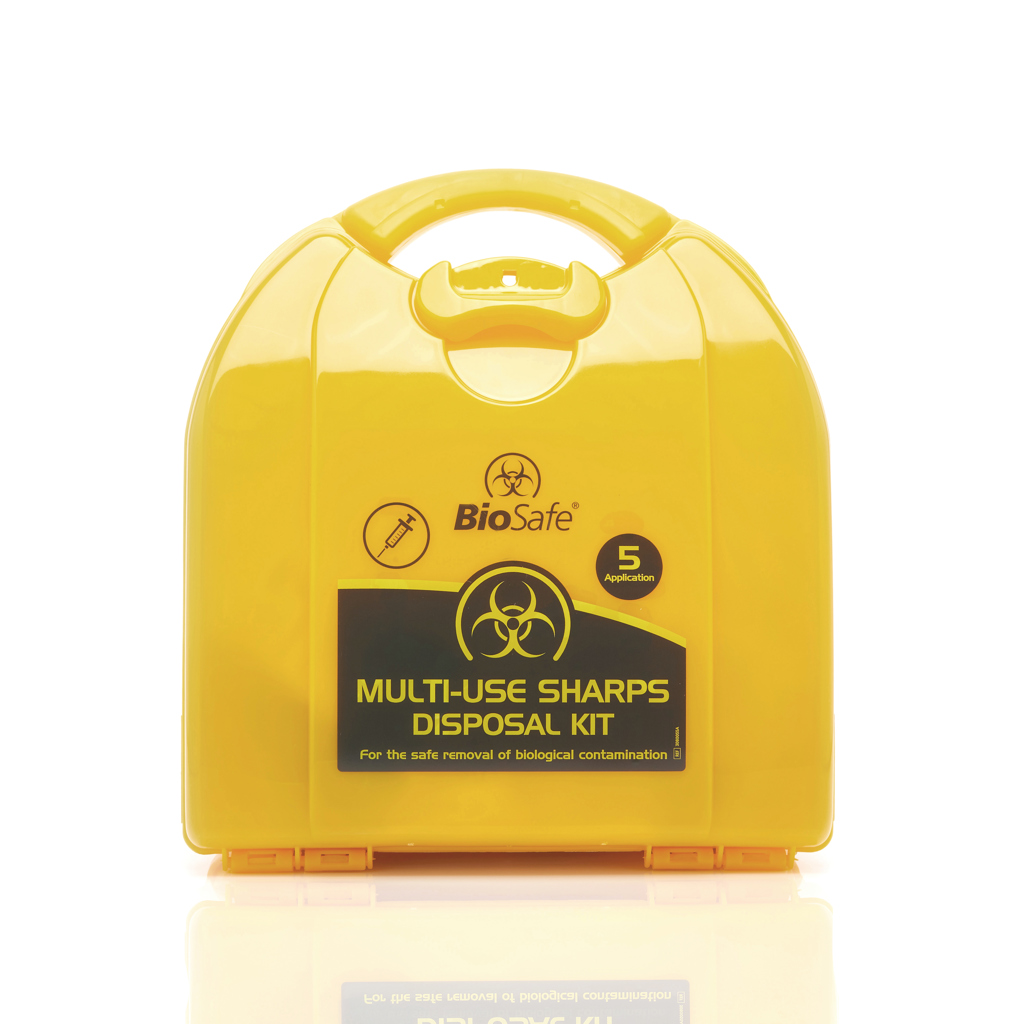BioSafe Five Application Sharps Disposal Kit in Mezzo Box