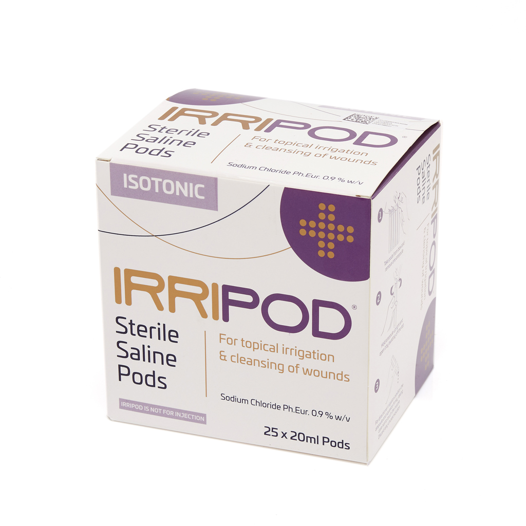 Irripod 20ml Sodium Chloride Irrigation Pods 0.9% (Box 25)