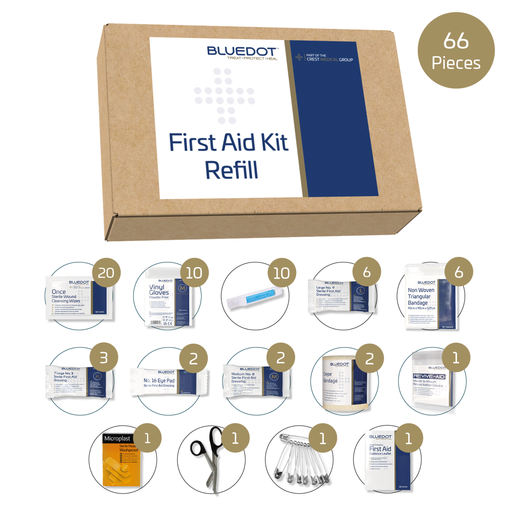 Blue Dot 11-25 Person HSA First Aid Kit Refill