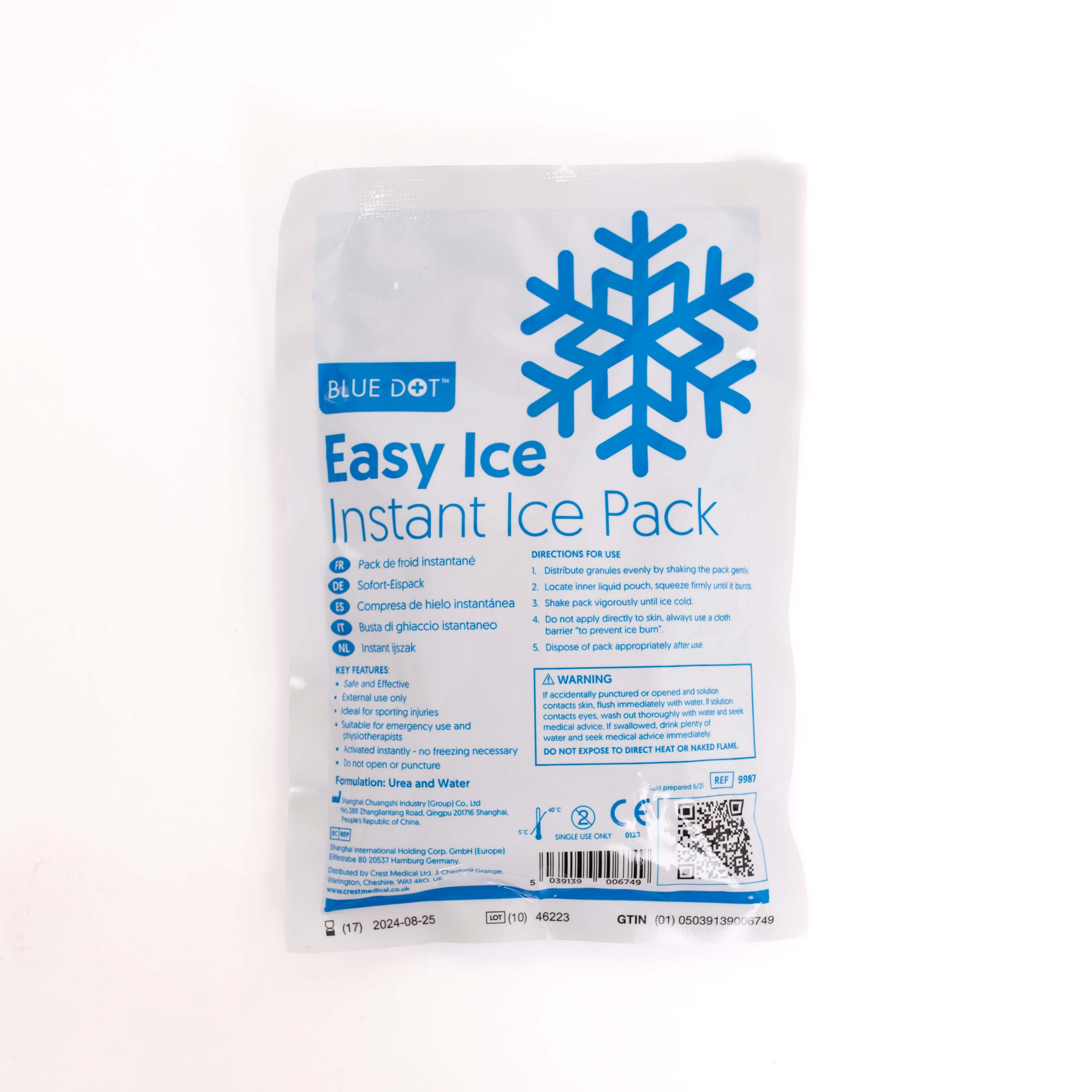 Easy Ice (Small) Multi-Language Disposable Instant Ice Pack - Ice & Heat  Packs - Hot & Cold Therapy - Our Products