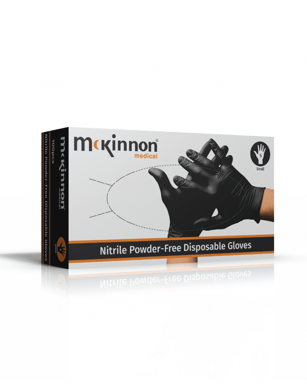 McKinnon Medical Black Nitrile Powder-Free Gloves