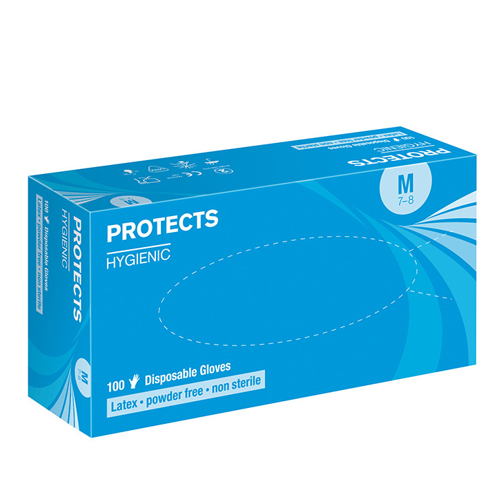 Protects Hygienic Industrial Latex - Powder Free - Non Sterile