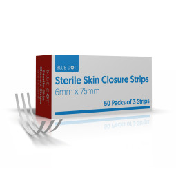 Skin Closure Strips - 6mm x 75mm (strip of 3) 