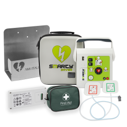 Smart Bundle 5: Semi-Automatic Defibrillator with Wall Bracket Value Bundle
