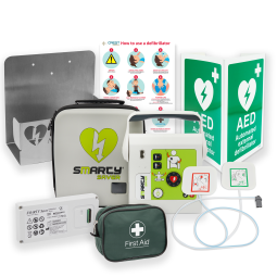 Smart Bundle 1: Smarty Saver Semi-Automatic Defibrillator with Wall Hanger Bundle