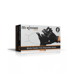 McKinnon Medical Black Nitrile Powder-Free Gloves